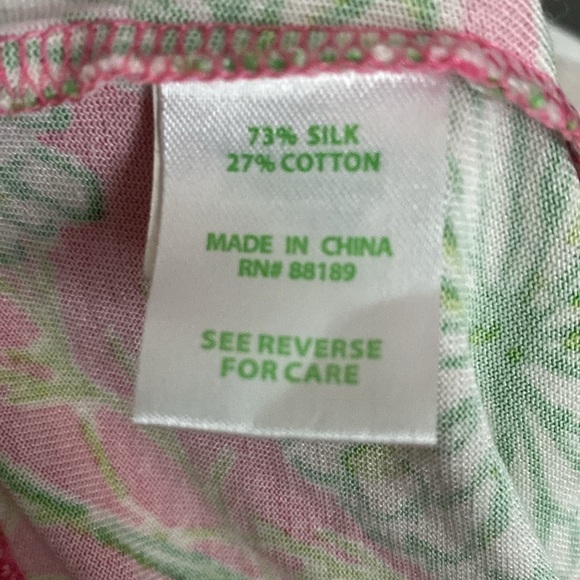 NWOT Lilly Pulitzer tropical flowers silk sun dress - Picture 12 of 12